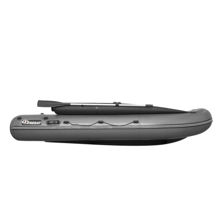 Моторная лодка ПВХ Фрегат 370 Air F (НДНД) с фальшбортом Серый оптом, фото 4