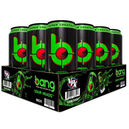 Энергетический напиток &quot;БЭНГ&quot; Яблоко VPX BANG 473мл Sour Heads  оптом, фото 3