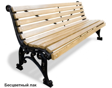 Скамейка уличная Удача, Лиственница 0,6 м оптом, фото 2