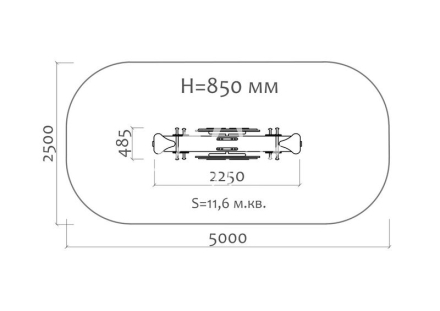 Качели-балансир Грибочек 04101 для детской площадки оптом, фото 2