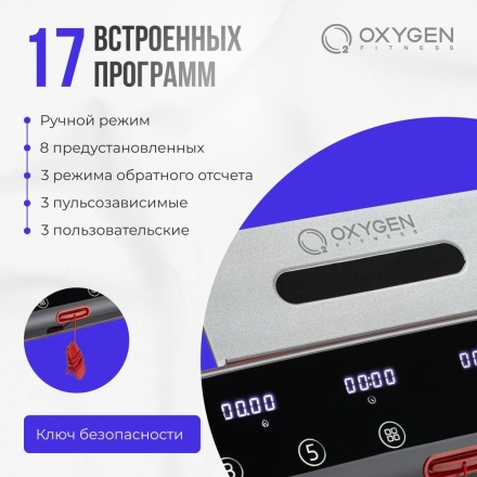 Беговая дорожка домашняя OXYGEN FITNESS M-CONCEPT SPORT (SMOKY) оптом, фото 14