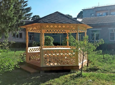 Шестигранная беседка СОЛНЫШКО оптом, фото 4