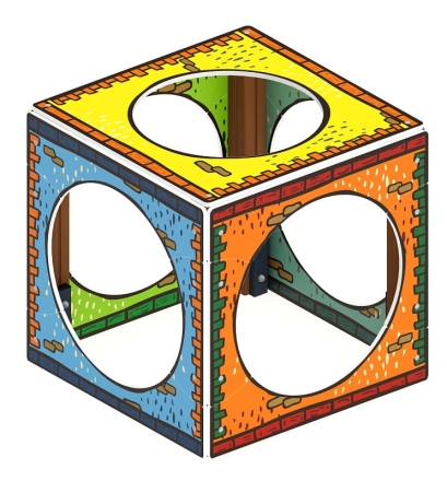 Домик Кубик (Город) - МФ 10.01.14-02 оптом, фото 3