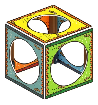 Домик Кубик (Город) - МФ 10.01.14-02 оптом, фото 2