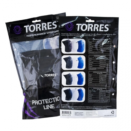 Наколенники спортивные &quot;TORRES Comfort&quot;, чёрный, р. XS, арт.PRL11017XS-02, нейлон, ЭВА оптом, фото 2