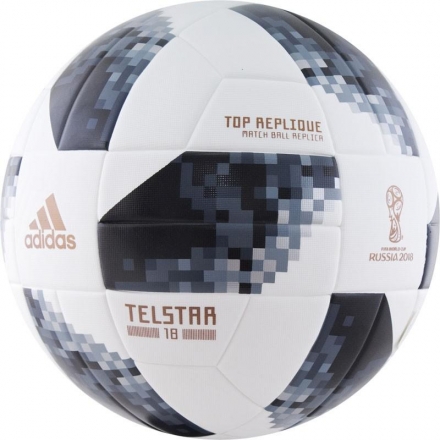 Мяч футбольный тренировочный &quot;ADIDAS WC2018 Telstar Top Replique&quot;, размер 5 оптом, фото 1