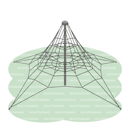 Канатный лаз (черный канат + металлический крепеж) Romana 601.01.02 оптом, фото 1
