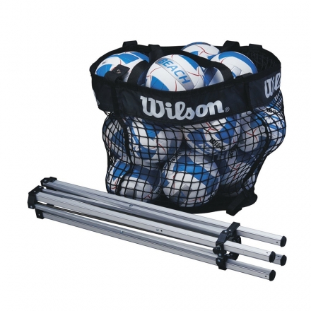 Корзина для вол. мячей Wilson, арт. WTH180400, лого Wilson, черный оптом, фото 2