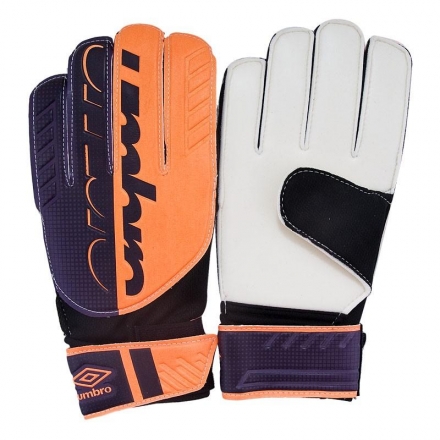 CЦ*Перчатки вратарские тренировочные &quot;Umbro Veloce Glove&quot;, размер 10, фиолетово-оранжевый оптом, фото 1