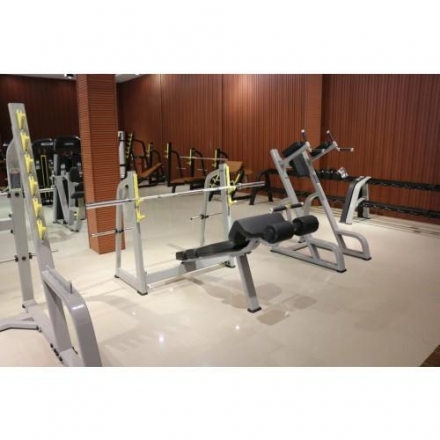 E-1041В Скамья-стойка для жима под углом вниз (Olympic Decline Bench) оптом, фото 3