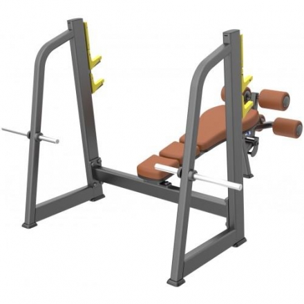 E-1041В Скамья-стойка для жима под углом вниз (Olympic Decline Bench) оптом, фото 4