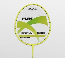 KRAFLA Fun 300 Набор для бадминтона: ракетка (2 шт), волан (2 шт) оптом, фото 4