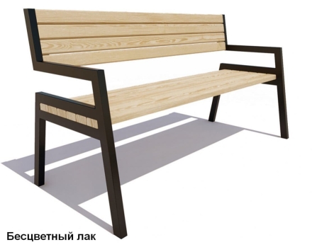 Скамейка уличная Дубна, Сосна 1,5 м оптом, фото 1