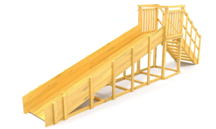 Зимняя горка Савушка Зима Wood 2 (скат 5м) оптом, фото 1
