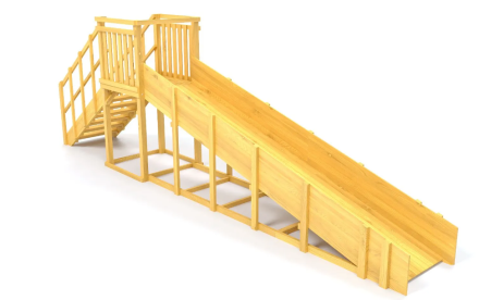 Зимняя горка Савушка Зима Wood 2 (скат 5м) оптом, фото 2