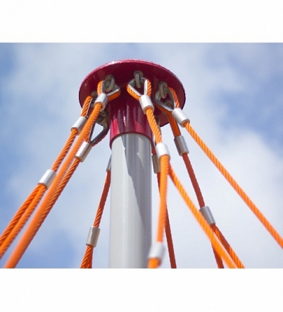 Канатный лаз (красный канат + черный крепеж) Romana 601.01.00 оптом, фото 4