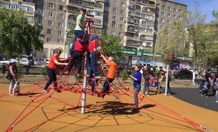 Канатный лаз (красный канат + черный крепеж) Romana 601.01.00 оптом, фото 5