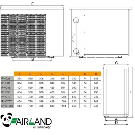 Тепловой насос Fairland IPHCR100T 35,8 кВт оптом, фото 8