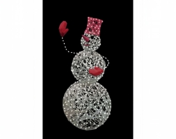 Световая фигура Снеговик (высота 1,8 м), фото 2