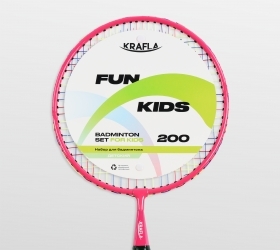 KRAFLA Fun 200 Набор для бадминтона: ракетка (2 шт), волан, поролоновый мяч оптом, фото 4