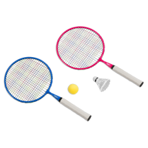 KRAFLA Fun 200 Набор для бадминтона: ракетка (2 шт), волан, поролоновый мяч KRAFLA Fun 200 Набор для бадминтона: ракетка (2 шт), волан, поролоновый мяч