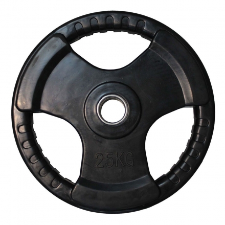 Диск обрезиненный ZSO черный 3 HANDLE  D-51, 25 кг оптом, фото 1