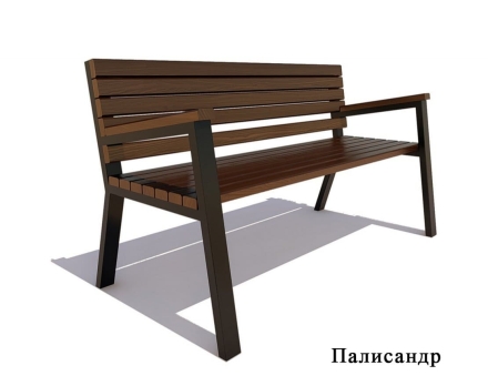 Садово-парковая скамейка «Гамбург», Ангарская сосна 2,0 м оптом, фото 5