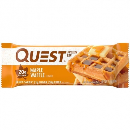 Протеиновые батончики Quest Bar Maple Waffle (Вафли с кленовым сиропом), 12 шт оптом, фото 2