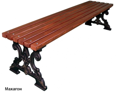 Скамейка парковая Д-6 (банкетка), Лиственница 1,5 м оптом, фото 1