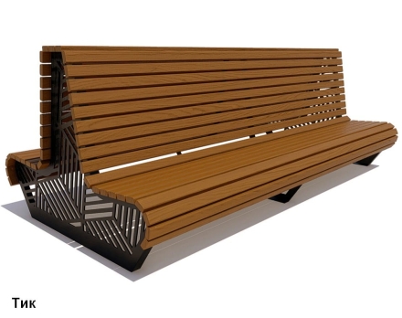 Скамейка уличная Кисловодск, Сосна 3 м оптом, фото 4