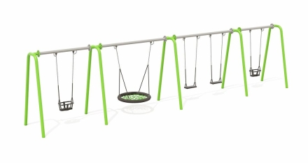Качели Н24.043013 металлические для детской площадки оптом, фото 1
