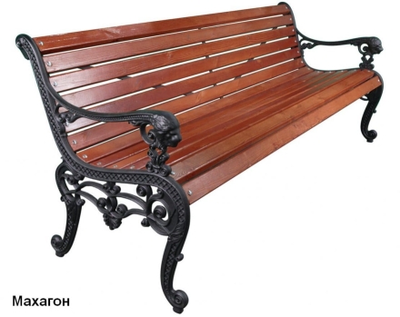 Скамейка уличная Лев, Сосна 1,2 м оптом, фото 5