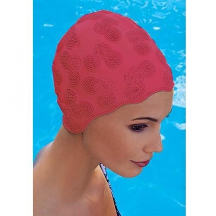Шапочка для плав. жен. &quot;FASHY Moulded Cap&quot;, арт.3100-00-40, резина, красный оптом, фото 1
