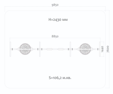 Качели Н24.043012 металлические для детской площадки оптом, фото 2