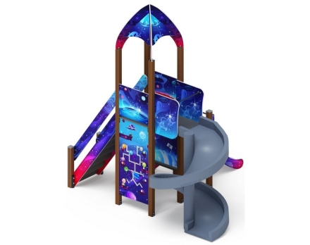 Детская игровая площадка Космопорт Космос ДИК 2.14.04-12 H=750 H=2000 оптом, фото 3
