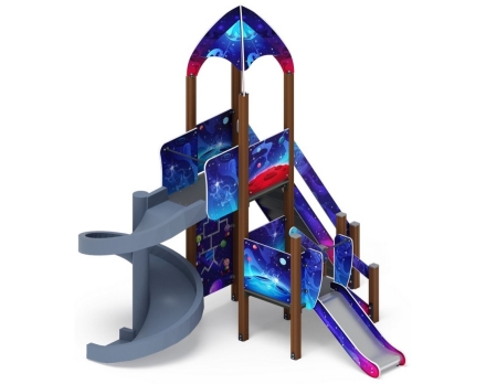 Детская игровая площадка Космопорт Космос ДИК 2.14.04-12 H=750 H=2000 оптом, фото 1