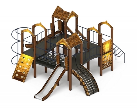 Детская игровая площадка Дворик детства Эко ДИК 2.01.4.01-02 H=1200 оптом, фото 3