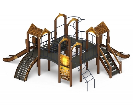 Детская игровая площадка Дворик детства Эко ДИК 2.01.4.01-02 H=1200 оптом, фото 2