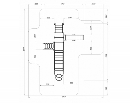 Детская игровая площадка Играйте с нами Эко ДИК 2.01.1.08-02 H=1200 оптом, фото 5