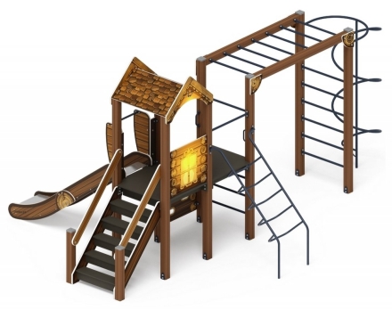 Детская игровая площадка Играйте с нами Эко ДИК 2.01.1.08-02 H=1200 оптом, фото 3