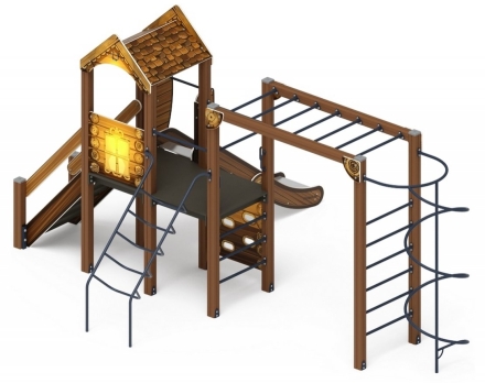 Детская игровая площадка Играйте с нами Эко ДИК 2.01.1.08-02 H=1200 оптом, фото 2