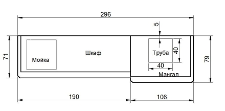 Мангал со шкафами Средиземноморье оптом, фото 2