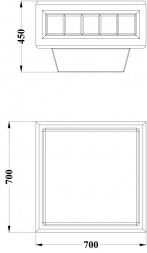 МФ 6.10 Вазон квадратный, фото 2