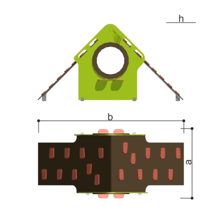 Игровой домик Romana 115.41.00_30.03 для детских площадок оптом, фото 3