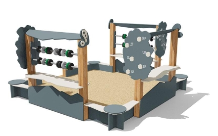 Песочница ВСТ 5659 со счетами для детской площадки оптом, фото 2