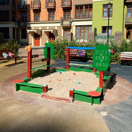 Песочница ВСТ 5659 со счетами для детской площадки оптом, фото 5