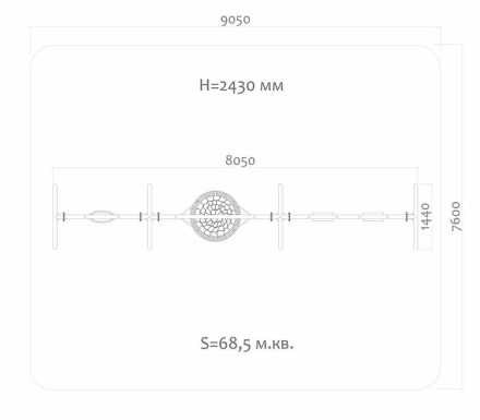 Качели Н24.043011 металлические для детской площадки оптом, фото 2