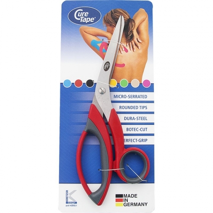 Ножницы для тейпов CureTape HQ, арт. 260205, нерж. сталь, тефлон. покр., красные оптом, фото 2