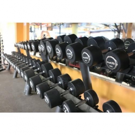 Гантельный ряд PROFI-FIT PROFESSIONAL 2,5 кг - 25 кг (10 пар), шаг 2,5 кг оптом, фото 2