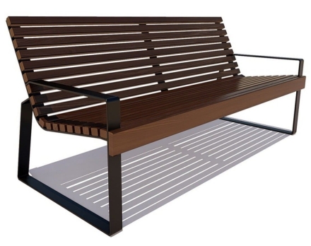 Парковая скамейка Белгород, Лиственница 1,5 м оптом, фото 1